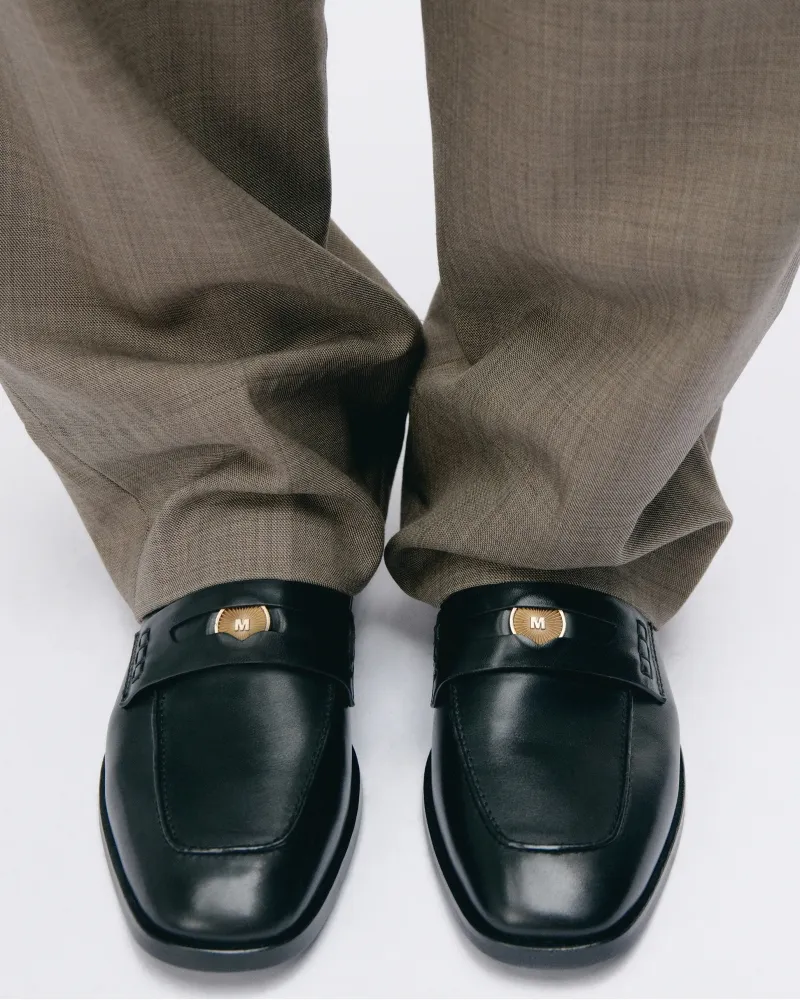 Black Loafers Luciano Penny Black