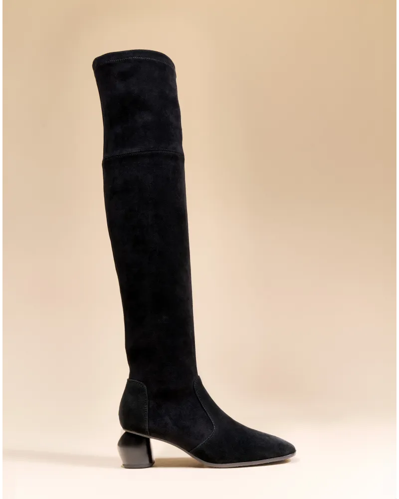 Cuissardes à talon bas Gae Low Black