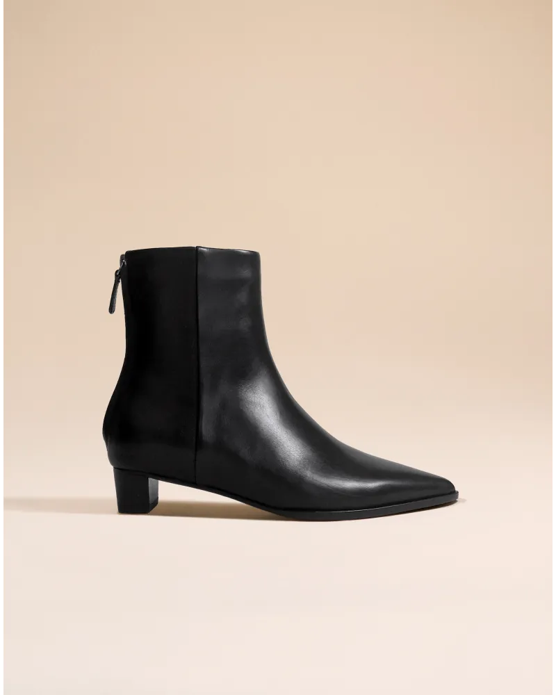 BOTTINES NOIRES A PETIT TALON KITH BLACK