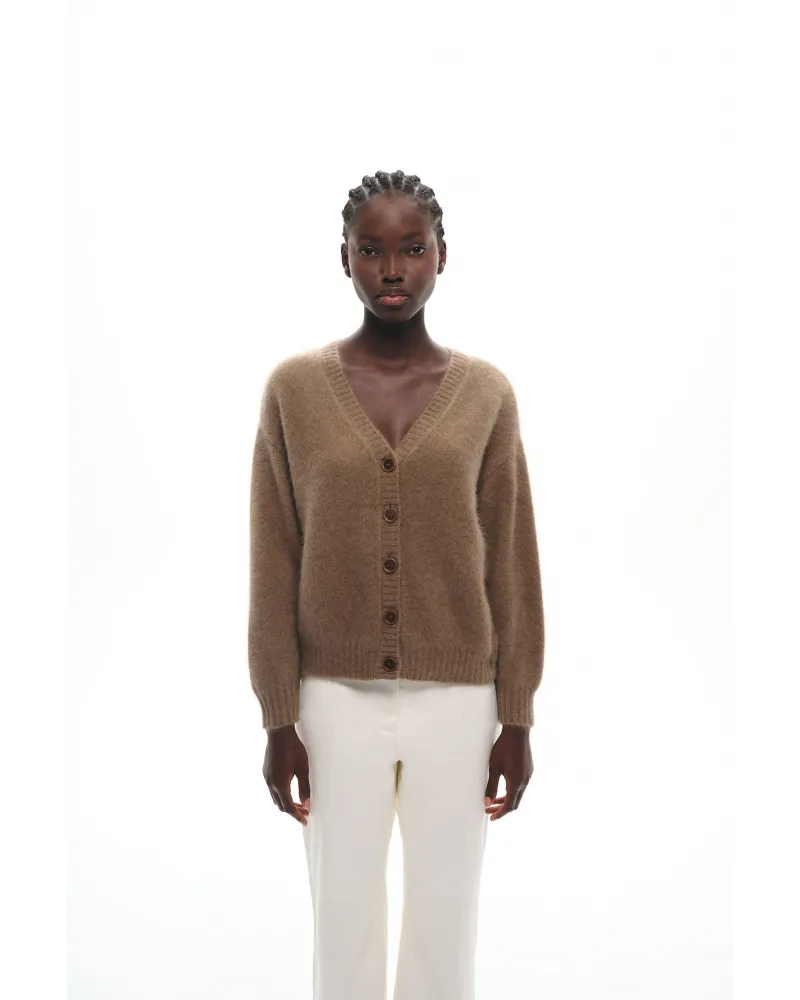 CARDIGAN EN MAILLE DE RACCOON CARMI NUT