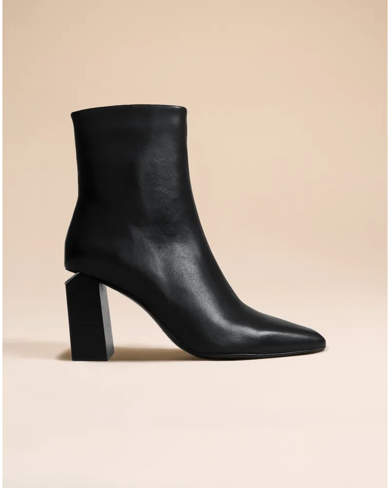 BOTTINES NOIRES A TALON HAUT TESSYE BLACK