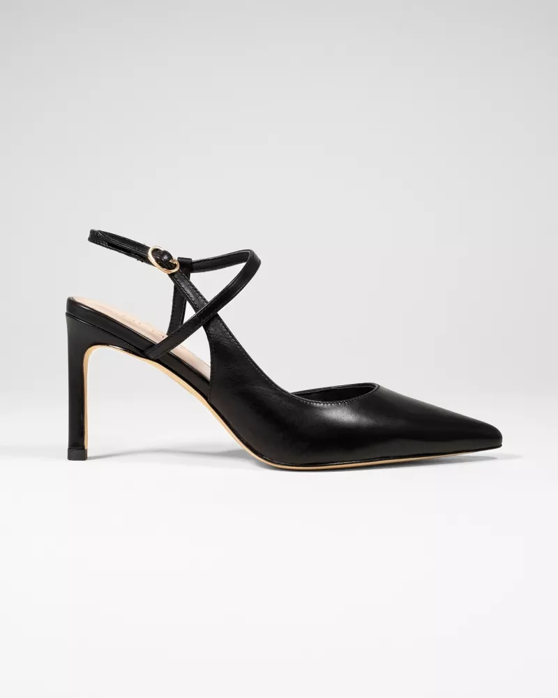 Emy Black Pointy Stilettos