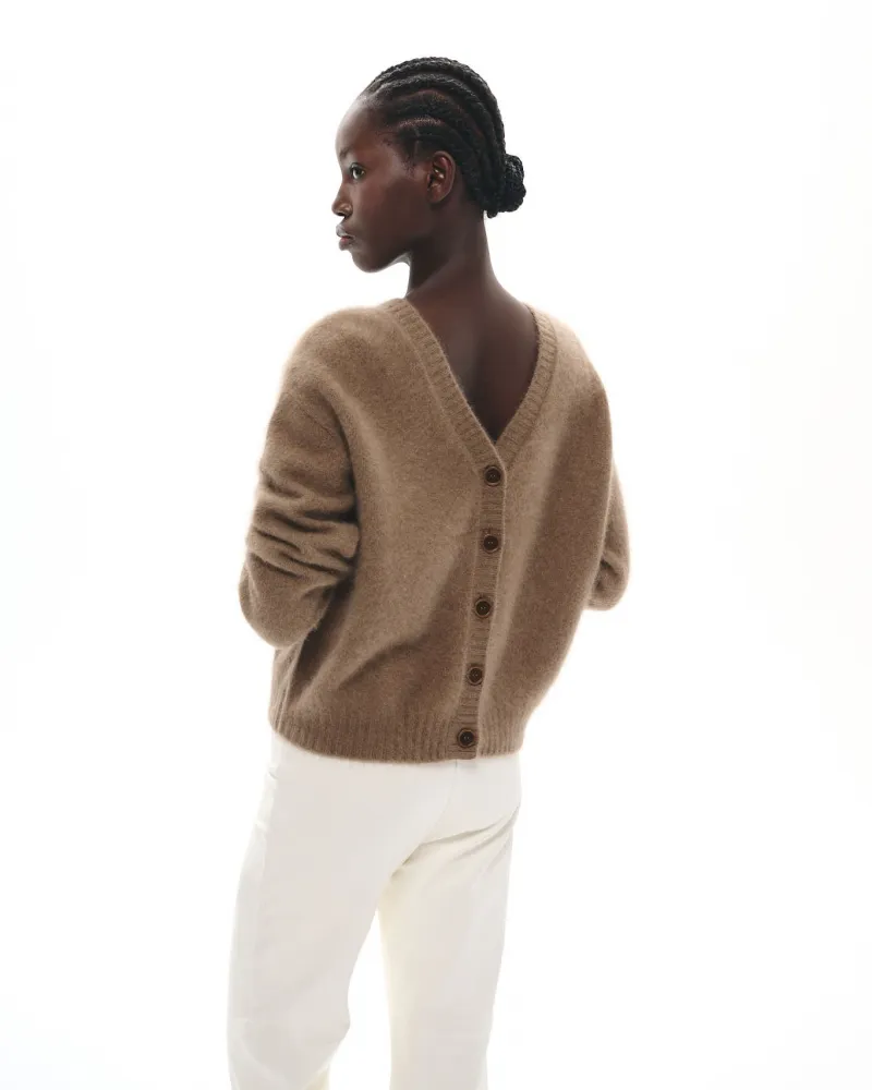 RACCOON KNIT CARDIGAN CARMI NUT