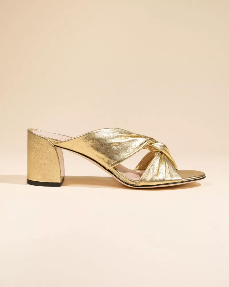 Daria Gold Mules