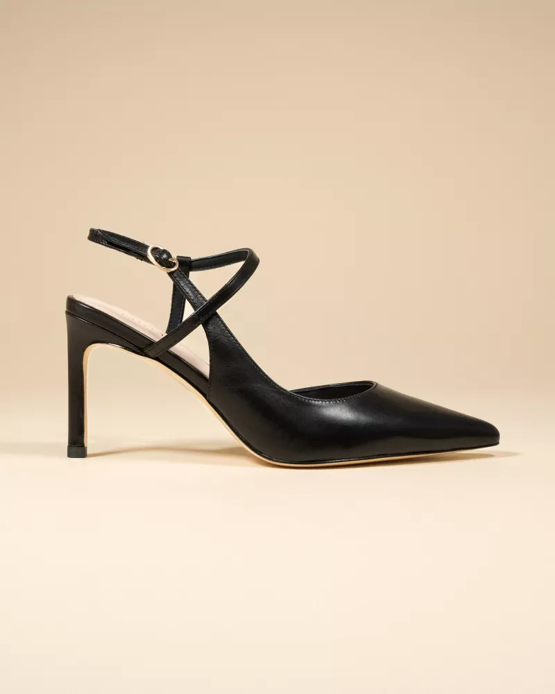 Emy Black Pointy Stilettos
