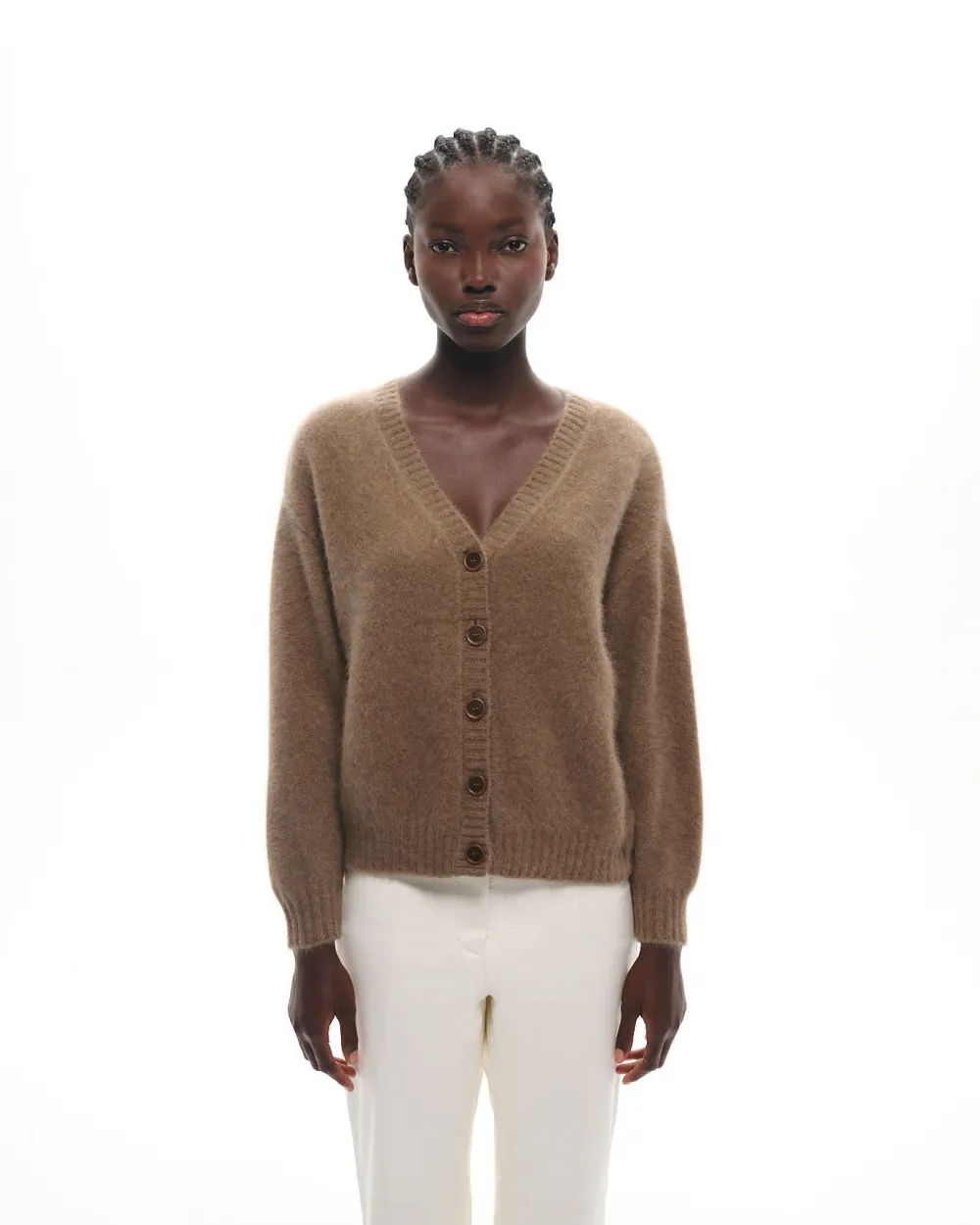 CARDIGAN EN MAILLE DE RACCOON CARMI NUT