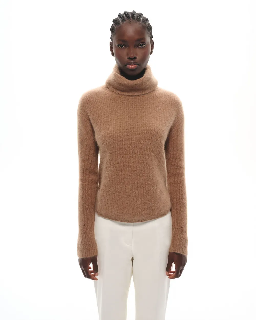 PULL COL ROULE EN MAILLE DE RACCOON DANO MOKA