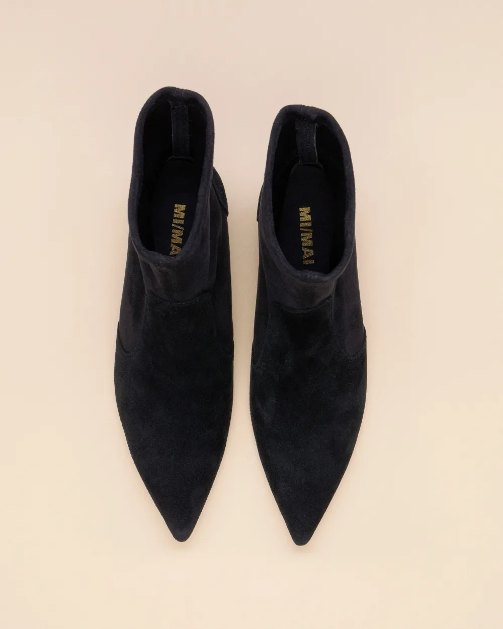 Pointed-toe heel boots Ophelia Low Black