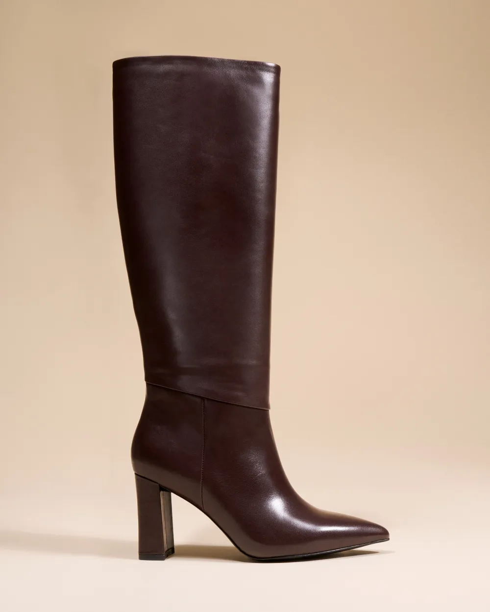 WIDE-HEELED BOOTS TRACEY CHOCOLATE