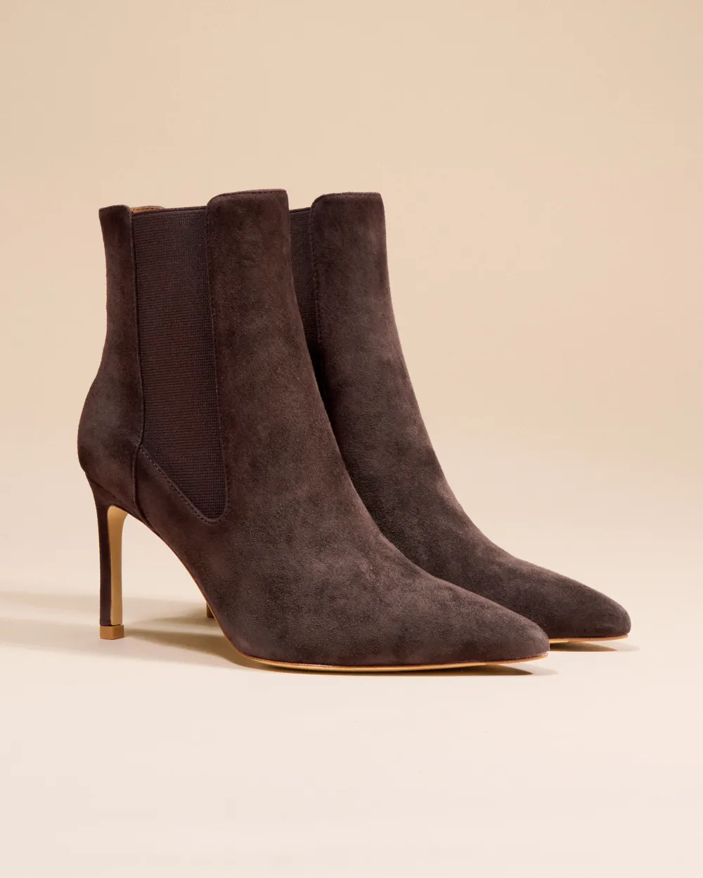 Dora Chocolate Suede Pointy Boot