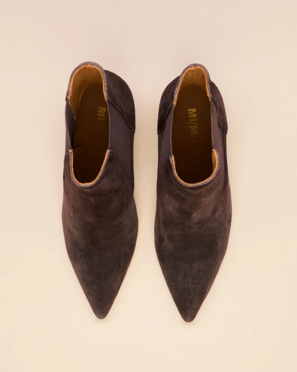Dora Chocolate Suede Pointy Boot