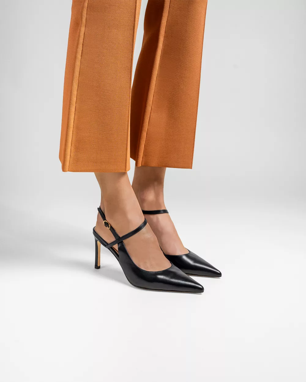 Emy Black Pointy Stilettos