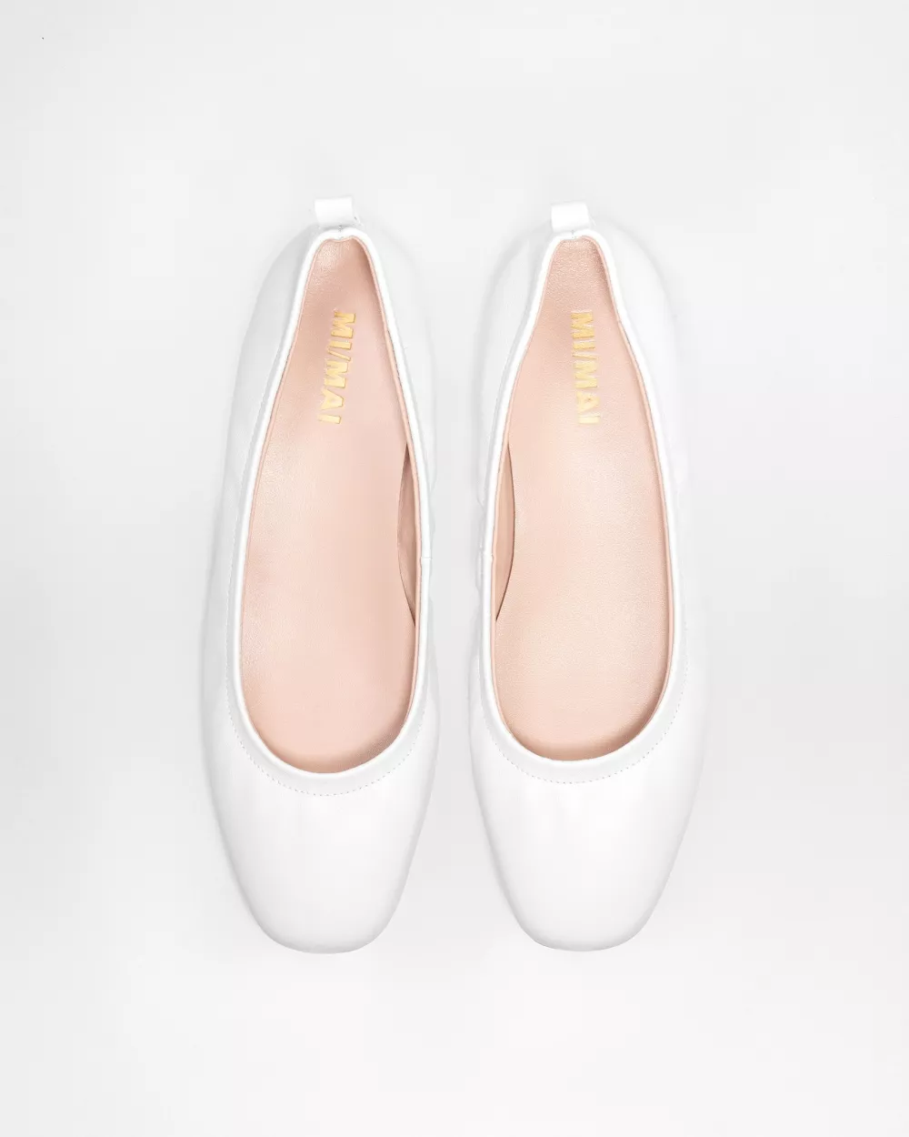 Ballerines à chaines amovibles dorée ou à cristaux Frida White