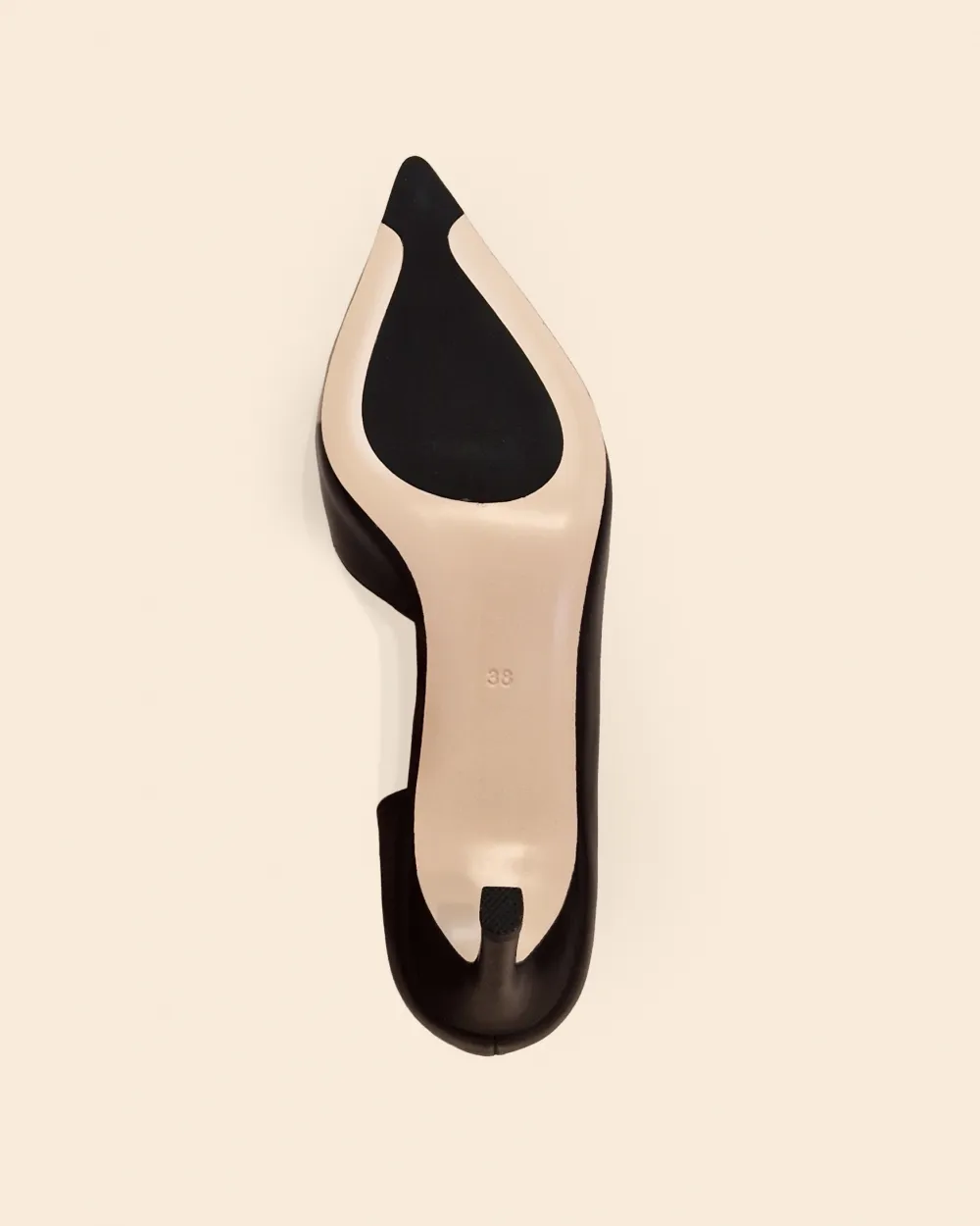 Pointed-toe leather pump Kelly Chocolate