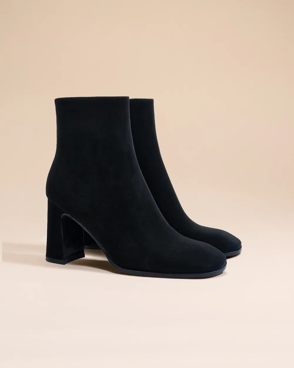 HIGH BOOTS WITH SQUARE TOES IN MAT LEATHER KRUGER HIGH BLACK MAT