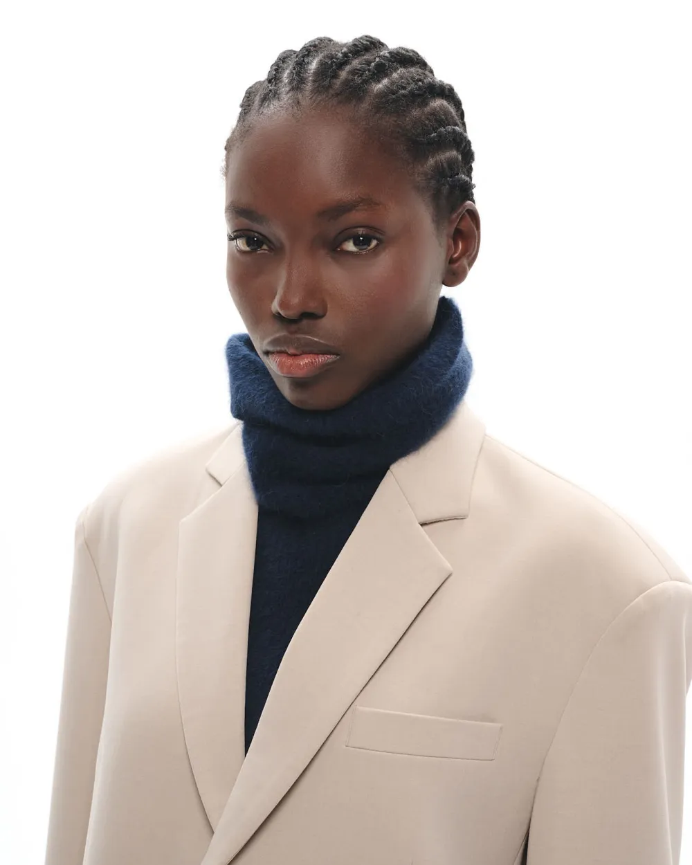 REMOVABLE RACCOON MESH COLLAR CASPER NAVY