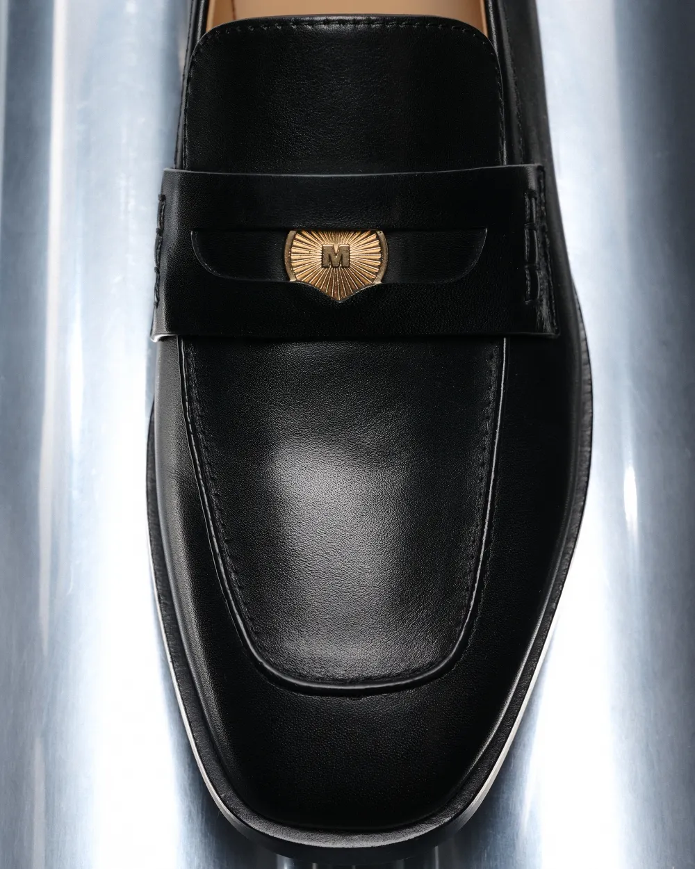 Black Loafers Luciano Penny Black