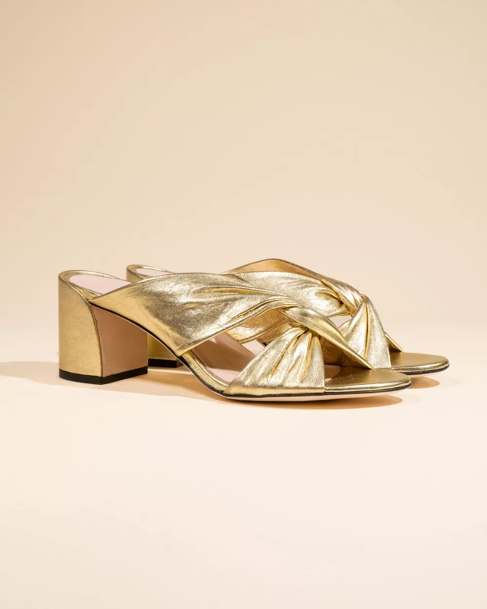 Daria Gold Mules