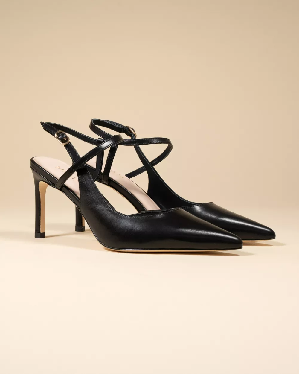Emy Black Pointy Stilettos