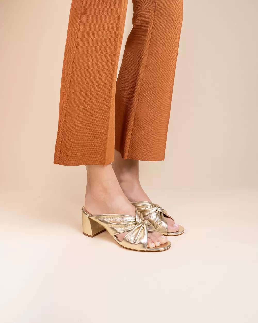 Daria Gold Mules