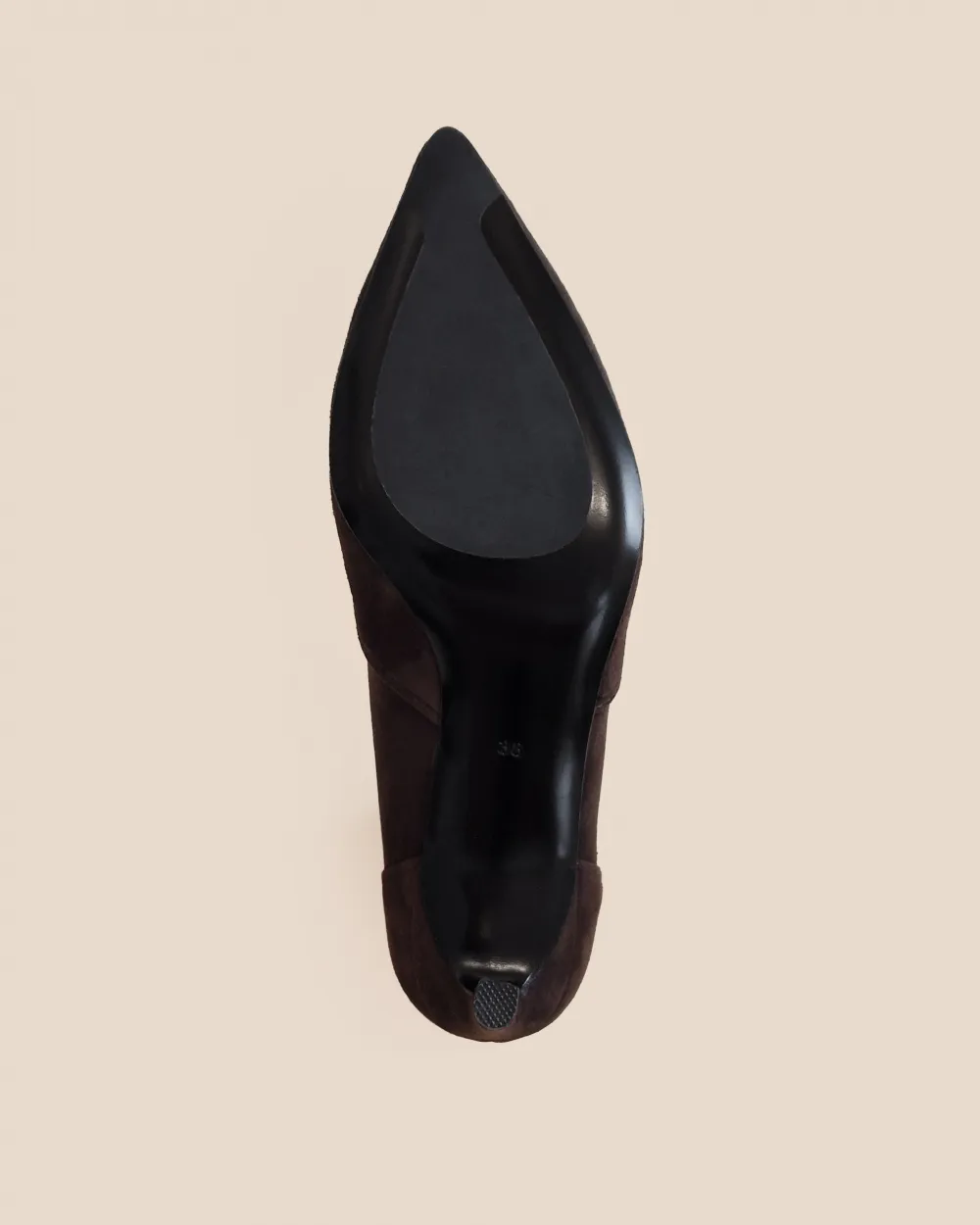 Pointed-toe heel boots Ophelia Chocolate