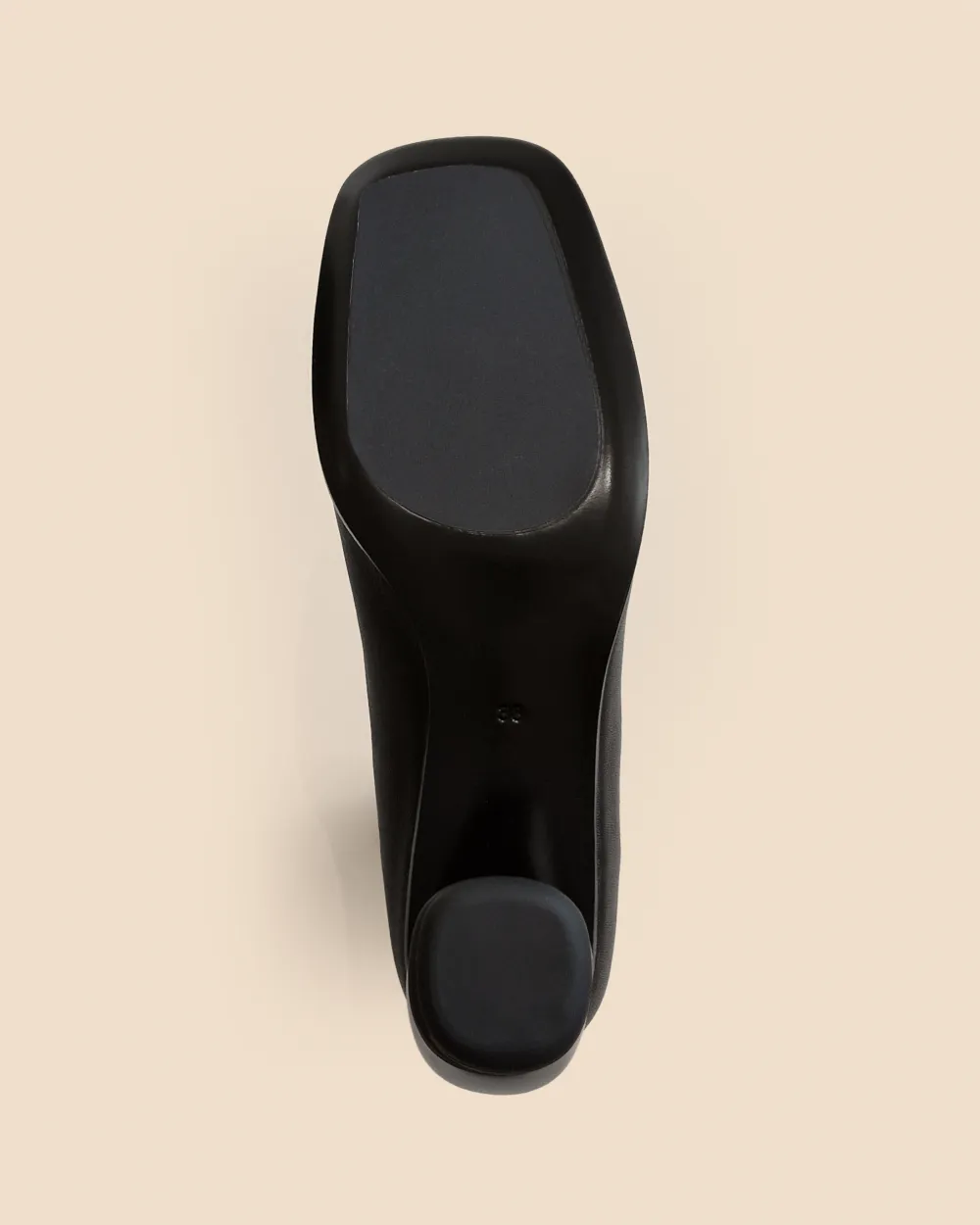 LOW-HEELED BOOTS WITH SQUARE TOES RASMUS LOW BLACK LAMB