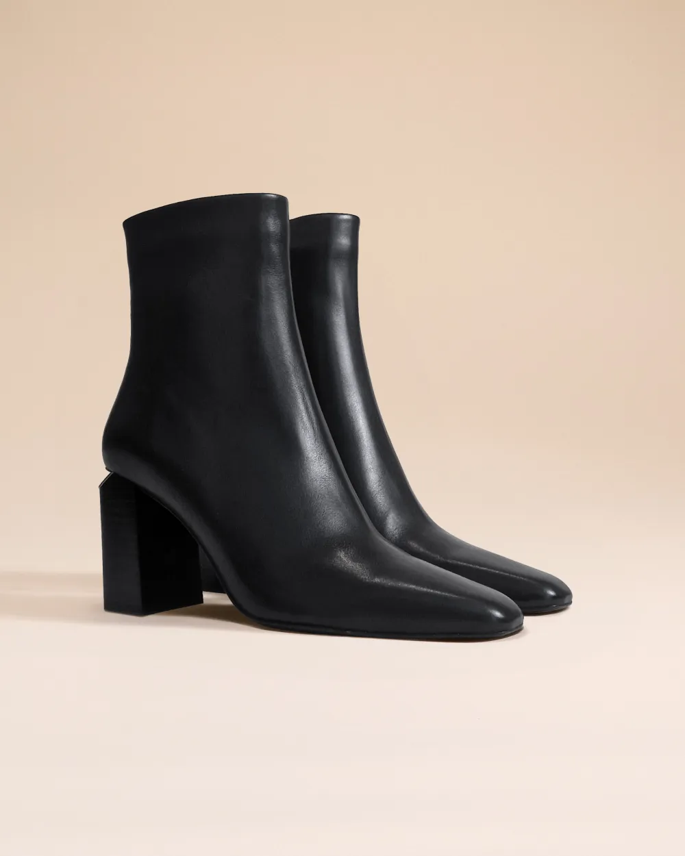 BLACK HIGH-HEELED BOOTS TESSYE BLACK